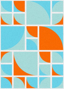 Soyut Geometrik Desen üretken hesaplama sanatı çizimi