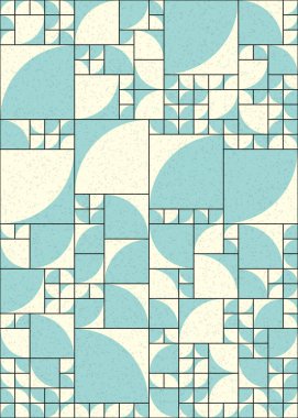 Soyut Geometrik Desen üretken hesaplama sanatı çizimi