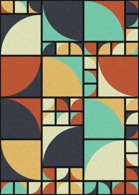 Soyut Geometrik Desen üretken hesaplama sanatı çizimi