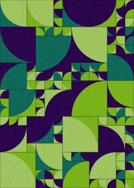 Soyut Geometrik Desen üretken hesaplama sanatı çizimi