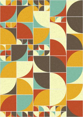 Soyut Geometrik Desen üretken hesaplama sanatı çizimi