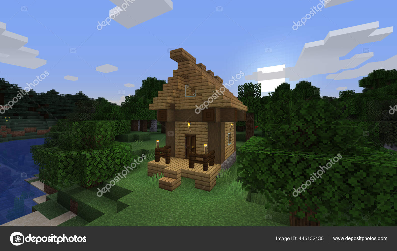 Minecraft Game January 2020 Sample Simply Wooden House Minecraft Game –  Stock Editorial Photo © Yuriy_Vlasenko #446239548