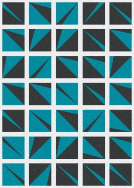 Soyut Geometrik Desen üretken hesaplama sanatı çizimi