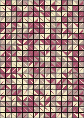 Soyut Geometrik Desen üretken hesaplama sanatı çizimi