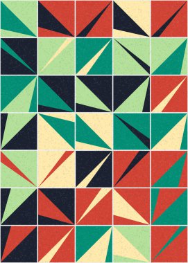 Soyut Geometrik Desen üretken hesaplama sanatı çizimi