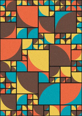 Soyut Geometrik Desen üretken hesaplama sanatı çizimi