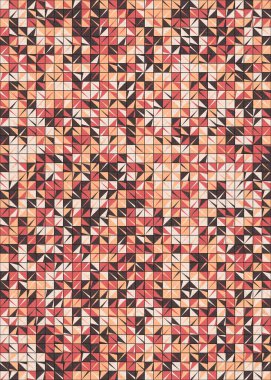 Soyut Geometrik Desen üretken hesaplama sanatı çizimi