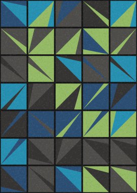 Soyut Geometrik Desen üretken hesaplama sanatı çizimi