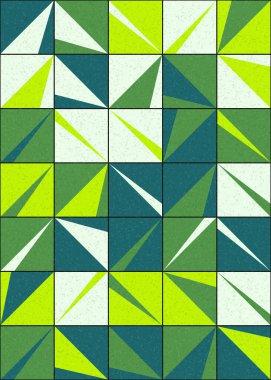 Soyut Geometrik Desen üretken hesaplama sanatı çizimi