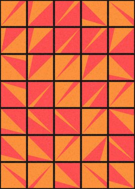 Soyut Geometrik Desen üretken hesaplama sanatı çizimi