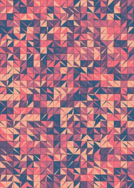 Soyut Geometrik Desen üretken hesaplama sanatı çizimi