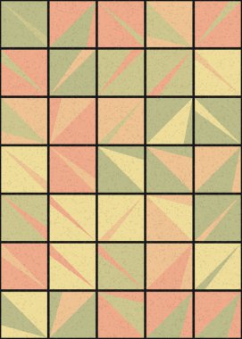 Soyut Geometrik Desen üretken hesaplama sanatı çizimi