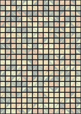 Soyut Geometrik Desen üretken hesaplama sanatı çizimi