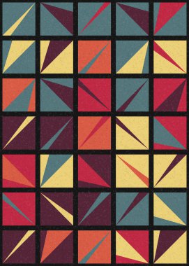 Soyut Geometrik Desen üretken hesaplama sanatı çizimi