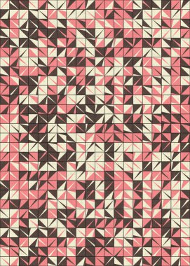 Soyut Geometrik Desen üretken hesaplama sanatı çizimi