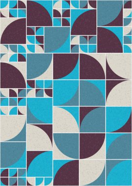 Soyut Geometrik Desen üretken hesaplama sanatı çizimi