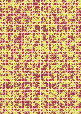 Soyut Geometrik Desen üretken hesaplama sanatı çizimi