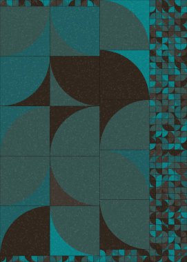 Soyut Geometrik Desen üretken hesaplama sanatı çizimi