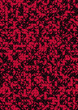 Soyut Geometrik Desen üretken hesaplama sanatı çizimi