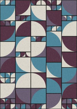 Soyut Geometrik Desen üretken hesaplama sanatı çizimi