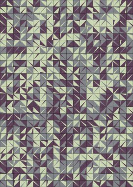 Soyut Geometrik Desen üretken hesaplama sanatı çizimi