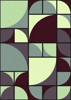 Soyut Geometrik Desen üretken hesaplama sanatı çizimi