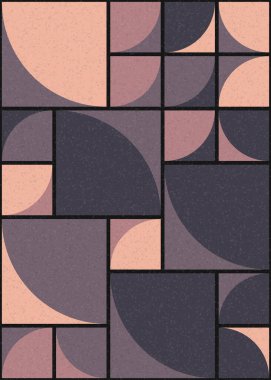 Soyut Geometrik Desen üretken hesaplama sanatı çizimi