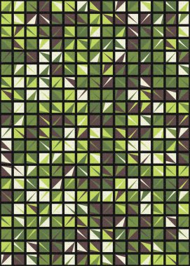 Soyut Geometrik Desen üretken hesaplama sanatı çizimi