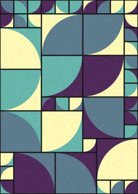 Soyut Geometrik Desen üretken hesaplama sanatı çizimi