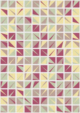 Soyut Geometrik Desen üretken hesaplama sanatı çizimi