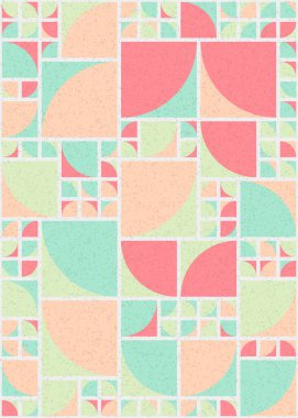 Soyut Geometrik Desen üretken hesaplama sanatı çizimi