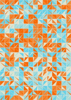 Soyut Geometrik Desen üretken hesaplama sanatı çizimi