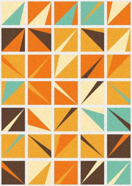 Soyut Geometrik Desen üretken hesaplama sanatı çizimi