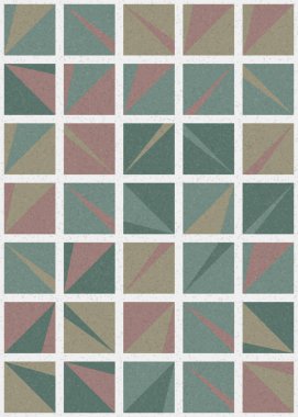 Soyut Geometrik Desen üretken hesaplama sanatı çizimi