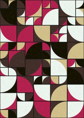 Soyut Geometrik Desen üretken hesaplama sanatı çizimi