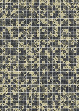 Soyut Geometrik Desen üretken hesaplama sanatı çizimi