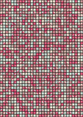 Soyut Geometrik Desen üretken hesaplama sanatı çizimi