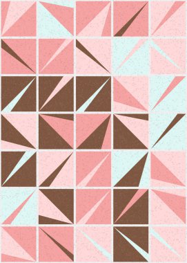 Soyut Geometrik Desen üretken hesaplama sanatı çizimi