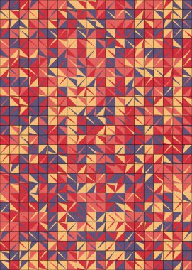 Soyut Geometrik Desen üretken hesaplama sanatı çizimi