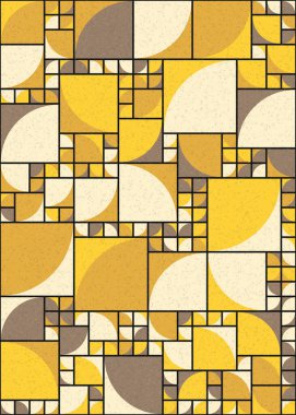 Soyut Geometrik Desen üretken hesaplama sanatı çizimi