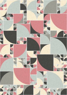 Soyut Geometrik Desen üretken hesaplama sanatı çizimi