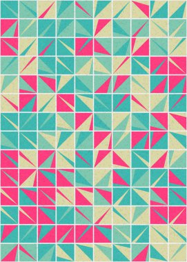 Soyut Geometrik Desen üretken hesaplama sanatı çizimi