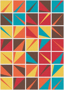 Soyut Geometrik Desen üretken hesaplama sanatı çizimi