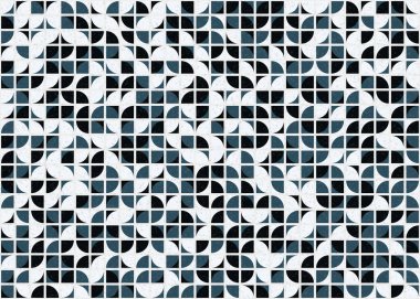 Soyut Geometrik Desen üretken hesaplama sanatı çizimi