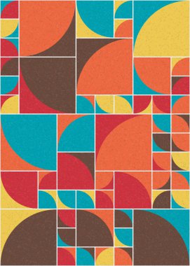 Soyut Geometrik Desen üretken hesaplama sanatı çizimi