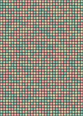 Soyut Geometrik Desen üretken hesaplama sanatı çizimi