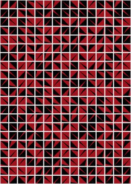 Soyut Geometrik Desen üretken hesaplama sanatı çizimi