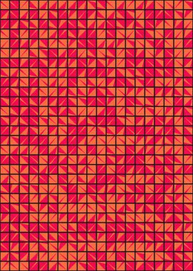 Soyut Geometrik Desen üretken hesaplama sanatı çizimi