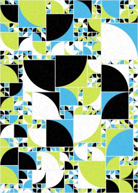 Soyut geometrik desen, sanat çizimi