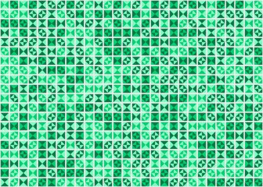 Soyut Geometrik Desen üretken hesaplama sanatı çizimi